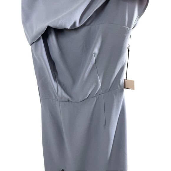 NWT Superdown Jenna One Shoulder Blue Mini Dress Size S Slit Party Cocktail - Picture 14 of 16